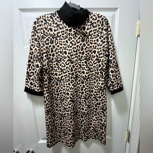 Zara Dress- Size L - Animal Print